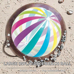 Pelota de playa inflable de plástico grande de 107 cm, fabricada en Vietnam, con certificación BSCI y FCCA. - Product Image 2