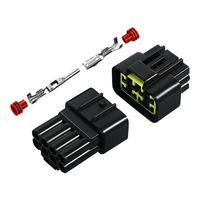 Conector Automotriz Impermeable 2.3 de 8 Pines, Par de Terminales Macho y Hembra, Arnés de Cables para Vehículos Eléctricos