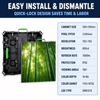 Pantalla LED a Todo Color para Interiores Vishow5.0 P2.604, Gabinete de Alquiler, Pantalla HD Neutra para Escenarios, Conferencias, Exposiciones, Video Wall