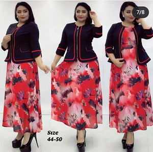 Signore bella donna abiti lunghi da chiesa con due pezzi formali da indossare - Product Image 5