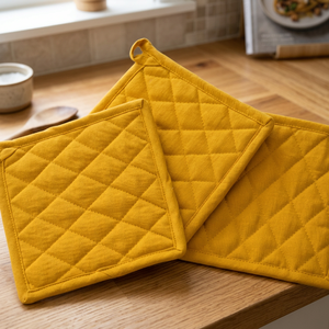 Maniques de cuisine modernes en coton de qualité supérieure, résistantes à la chaleur, adaptées au four et au lave-vaisselle, écologiques, de qualité alimentaire, OEM pour la vente en gros mondiale - Product Image 1