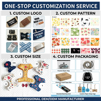 Ensemble Harnais pour Animaux de Compagnie en Néoprène à Motif Personnalisé, Faible MOQ, Collier Réglable, Laisse, Nœud Papillon, Bandana, Porte-Sacs à Crottes – Fournisseur OEM ODM