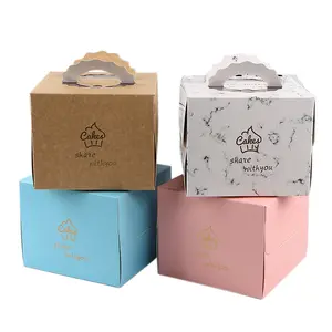定制设计的食品级包装白卡纸蛋糕盒对于热售