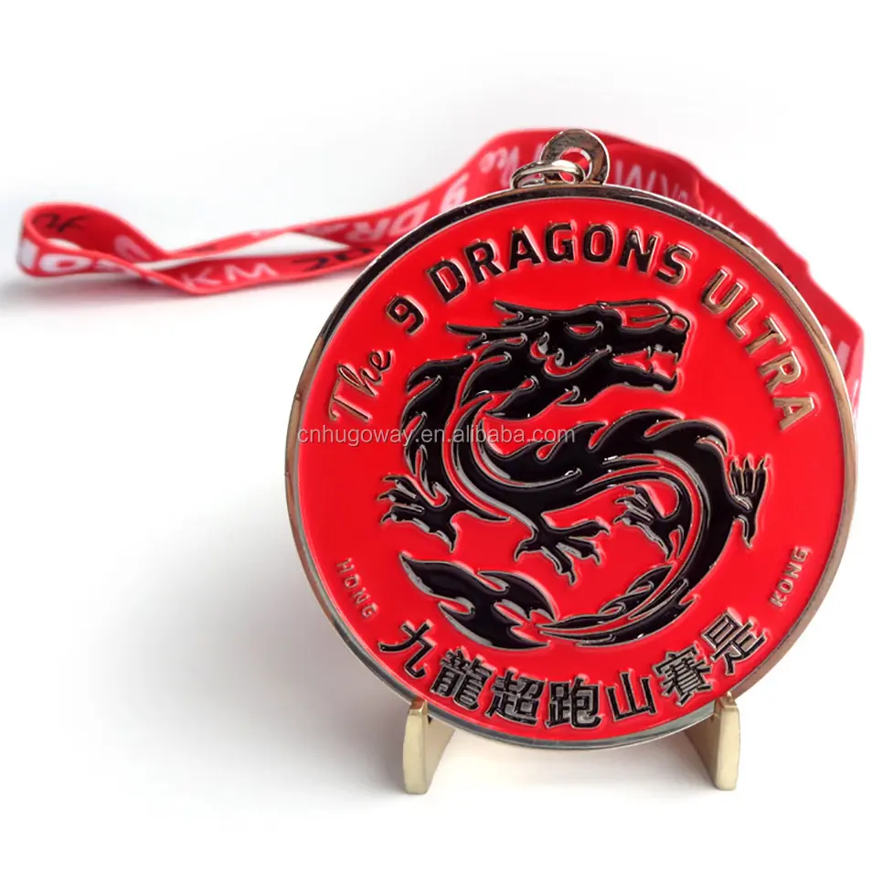 Custom Messing Gegraveerde Metalen Emaille Festival Dragon Boat Souvenir Medaille