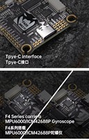 Controlador de Vuelo F405MK2 V2 con ESC 4 en 1 de 40A 55A, F40MK2 F55 3-6S Lipo 30.5x30.5mm M3 FC para Dron de Carreras FPV