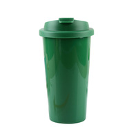 Tasse à café en plastique 450ml réutilisable écologique Tasse de voyage avec impression de logo personnalisé Style classique
