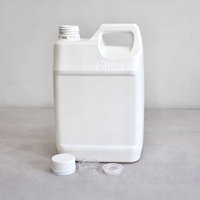 Bouteille en PEHD de 2,5 litres, bidon en plastique de style F pour acétone, détergent liquide, dissolvant pour vernis à ongles, bouchon à vis, 100 pièces