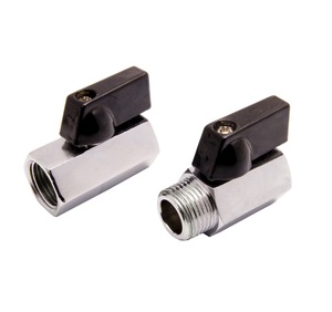 Mini Válvula de Bola de Latón NPT Hembra x Macho de 1/4 Pulgadas - Product Image 4