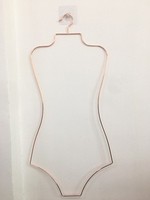 Cintre pour maillot de bain en fil métallique pour femme Cintre chromé pour maillot de bain Cintres dorés durables pour maillot de bain