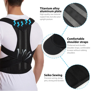 Factory Price <b>Back</b> <b>Brace</b> for Lumbar Support and Upright Breathable <b>Back</b> Straightener <b>Back</b> Corrector Posture Improve Neck - Product Image 3