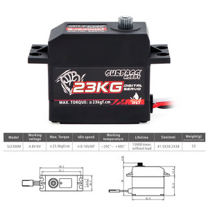 Surpass 23KG SJ2300M Engranaje Metálico con Motor sin Escobillas de Plástico para Robot, Coche Volador, Barco, Helicóptero, Juguete de Control Remoto - Product Image 6