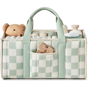 Organizer per Pannolini da Comodino, Cesto Portaoggetti per Salviette, Regalo per Baby Shower, Organizer per Auto, Organizer per Cameretta - Product Image 1