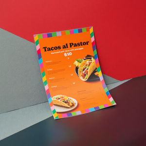 カスタマイズされたカラー印刷チラシ、パンフレット、小冊子、レストランテイクアウトフードメニューチラシ、印刷紙サービス - Product Image 5