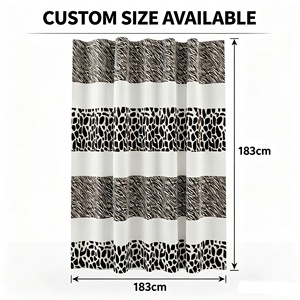 <span class=keywords><strong>Rideau</strong></span> <span class=keywords><strong>de</strong></span> <span class=keywords><strong>douche</strong></span> à rayures noires, durable, écologique, imperméable, résistant à la moisissure, <span class=keywords><strong>rideau</strong></span> <span class=keywords><strong>de</strong></span> <span class=keywords><strong>douche</strong></span> pour dortoir avec 12 crochets - Product Image 3