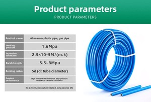 خرطوم مرن عالي الضغط من البولي إيثيلين عالي الكثافة مقاس 1/2 بوصة × 100 قدم، مانع للتسرب وسهل التركيب، للاستخدام الصناعي وضاغط الهواء - Product Image 3