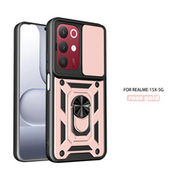 Casing HP Lichicase Desain Unik dengan Bracket yang Dapat Disesuaikan, Pelindung Lengkap untuk Realme 16 C83 P4 Power Note 80
