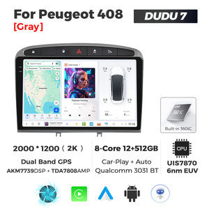 MEKEDE DUDU7 12G + 512G Car-play Car Audio Radio Navegación GPS 2K Pantalla Reproductor multimedia Android <span class=keywords><strong>Auto</strong></span> para <span class=keywords><strong>Peugeot</strong></span> <span class=keywords><strong>408</strong></span> - Product Image 6