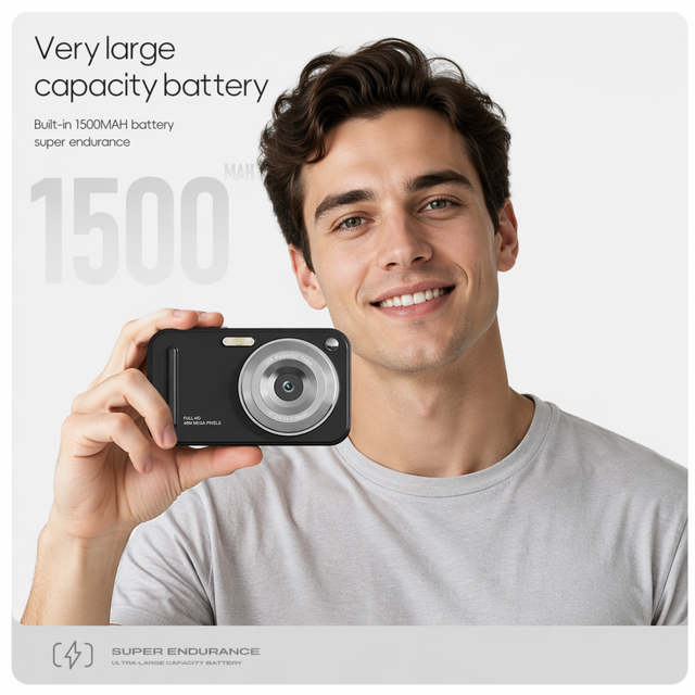 Photo Camera and Videos Compact Pocket Digital Camera for Photos and Videos Easy to Carry for Photography