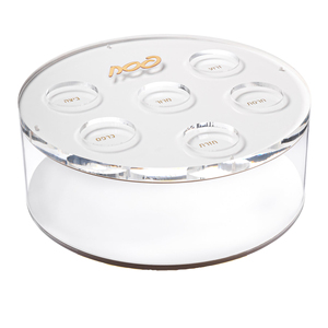 Judaica Acrylic Hexagon Seder <strong>Plate</strong> for Passover Table Factory Custom Waterdale Collection <strong>Pesach</strong> Jewish Lucite Matzah Box - Product Image 6
