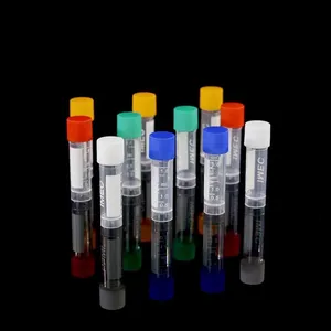 Plastik Lab şeffaf donma plastik Test tüpleri kriyojenik şişeler 1.8 ml kriyojenik şişeler kriyo tüp