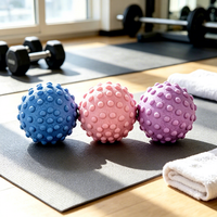 Pelota de Masaje de Acupresión para Fisioterapia, Yoga y Masajes, para Puntos de Presión, Plantar, Lumbar, Espalda, Hombros y Cuello