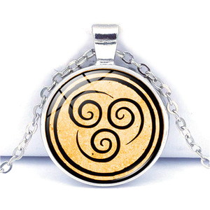 Avatar Cuối Cùng Airbender Vòng Cổ Cho Phụ Nữ Đồ Trang Sức Không Khí Nomad Lửa Và Nước Bộ Lạc Dome Thủy Tinh Mặt Dây Chuyền Chuỗi Vòng Cổ Người Đàn Ông Quà Tặng - Product Image 2