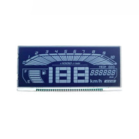 Penjualan Panas Layar LCD Digital Tipe Segmen Kustom untuk Speedometer dan Odometer Mobil dan Motor