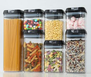 Ensemble <span class=keywords><strong>de</strong></span> récipients hermétiques pour le stockage des aliments Étiquettes <span class=keywords><strong>de</strong></span> cuisine en plastique transparent Boîte vide Ensemble <span class=keywords><strong>de</strong></span> stockage des aliments étanche <span class=keywords><strong>Organisation</strong></span> du garde-manger - Product Image 1