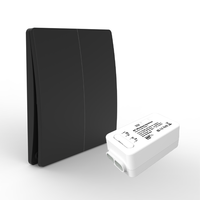 Récepteur sans fil RF433 Tuya, interrupteur mural cinétique auto-alimenté sans batterie, kit de contrôle d'éclairage intelligent pour la maison