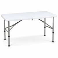 Table pliante portable rectangulaire en plastique pour pique-nique, fête, mariage, événement, camping, jardin, extérieur et usage domestique