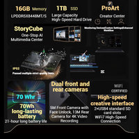 Ordinateur portable Asus ProArt X processeur Snapdragon ordinateur 2.8K OLED écran tactile de 13.3 pouces un ordinateur AI 2-en-1 mince et léger