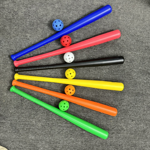 Set De Baseball Plastique - Batte Et Balle - Léger, Durable, Pour Enfants Et Débutants