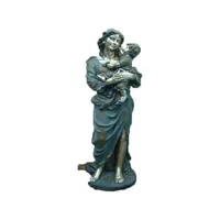 एक सुंदर माँ के हाथ-नक्काशीदार सुंदर कला मूर्तिकला पकड़े बच्चे के लिए घर आभूषण