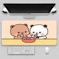 800x400mm Dudu et Bubu tapis de clavier tapis de bureau grand tapis de souris de jeu mignon tapis de souris GamerMat Table Mausepad tapis