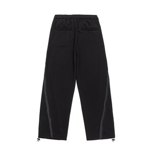 <span class=keywords><strong>Pantalon</strong></span> droit pour <span class=keywords><strong>homme</strong></span> en coton avec cordon de serrage, style jogger, à revers, décontracté, grandes tailles, coupe ample et décontractée, 6XL 7XL - Product Image 3