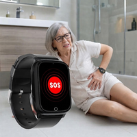 Smartwatch 4G LTE per Anziani con Rilevamento Cadute, Localizzatore GPS e Pulsante SOS - Orologio con Allarme Medico per Anziani