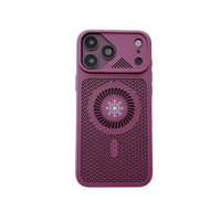 Coque de téléphone magnétique en maille nid d'abeille à dissipation thermique, toucher soyeux, pour iPhone 11 12 13 14 15 16 17 Pro Max 18 Pro 18 Pro Max