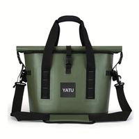Individuell Bedruckte Weiche Modische Tragbare Picknick Roll-Top Große Isolierte Kühltasche Thermische Lunchtasche für Kaltgetränke
