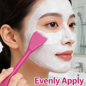 Brocha Aplicadora de Mascarillas Faciales Profesional de Doble Cabeza, Silicona Suave, Forma Plana, Fácil de Limpiar - Product Image 4