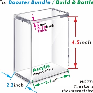 Caja Protectora Magnética Acrílica Moderna HyperShield, Resistente a los Rayos UV, Personalizable, con Diseño Reforzado y Transparente de Primera Calidad para TCG, Venta al Por Mayor - Product Image 3