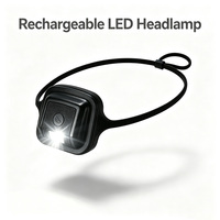 Lampe frontale LED rechargeable, étanche IPX4, mini lampe frontale pour la course à pied, le camping, le travail, la randonnée