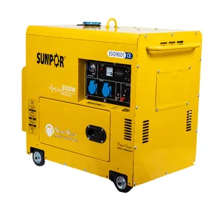 6kva Single Phase Portable Generator Set Low Price 6/7kva Diesel Generator