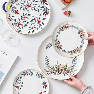 2025 Modern Nordic Home <b>Dinnerware</b> <b>Sets</b> Creative Wreath Bone Ceramic Rice Bowls New Design Porcelain Sustainable Wholesale - Product Image 2