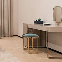 EKAR meubles nouveau design chaise de dressing moderne chambre à coucher cadre métallique chaise rembourrée
