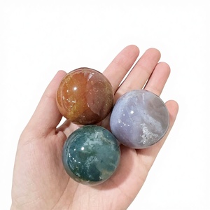 Esfera de <span class=keywords><strong>Jaspe</strong></span> Oceánico de Cristal Grabado, Hermosa y Pulida, para Decoración del Hogar y Regalos de Feng Shui, Venta al Por Mayor - Product Image 3