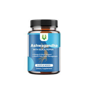 Healthcare Supplement Ashwagandha <b>Capsules</b> with Black Pepper Extract Promote Energy Function Help Stress Management Herbal <b>Pills</b> - Product Image 1