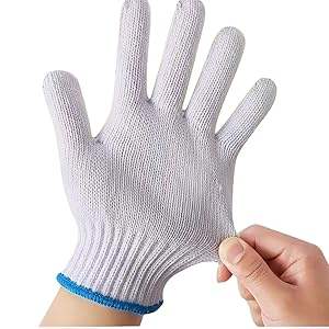 Guantes de Seguridad de Alta Calidad y Buen Precio, Marca <span class=keywords><strong>Ekai</strong></span>, 10 Calibres, Blancos Naturales, para Uso General en la Construcción, Lisos, Antipolvo - Product Image 3