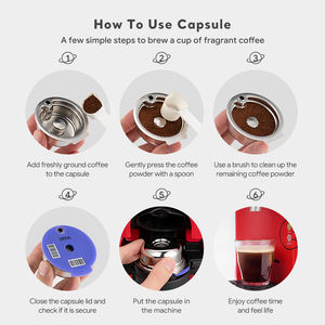 Capsule de café réutilisable Bo-sch Tassimos Filtre rechargeable en acier inoxydable pour Bo-sch Tassimos Blue Coast Personnaliser selon vos besoins - Product Image 4