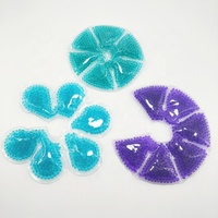 Nouvelles compresseurs réutilisables chaudes/froides pour soins mammaires, avec billes de gel lavables, pour allaitement, soulagement de la douleur et rafraîchissement post-partum, pack doux
