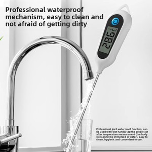 डिजिटल बीबीसी थर्मामीटर प्लास्टिक शेल रसोई खाद्य-ग्रेड जांच 24 घंटे निगरानी 3-सेकंड प्रतिक्रिया खाद्य सुरक्षा नियंत्रण बेबी - Product Image 5